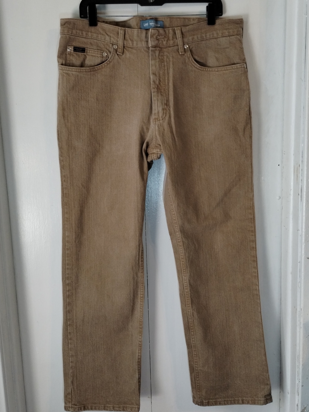 Lee Men's Corduroy Straight-Leg Pants in Tan